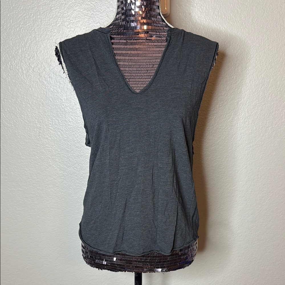 Lululemon Sleeveless V-Neck Top - Charcoal Gray - Picture 2 of 7